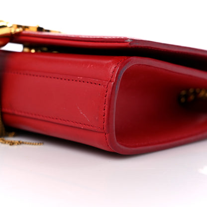 Saint Laurent Calfskin Small Classic Monogram Kate Tassel Satchel Red 8 of 13