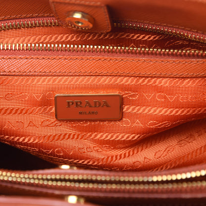 Prada Saffiano Medium Galleria Double Zip Tote Papaya 6 of 20