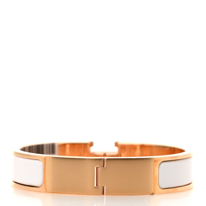 Hermes Enamel Narrow Clic Clac H Bracelet PM White 3 of 6
