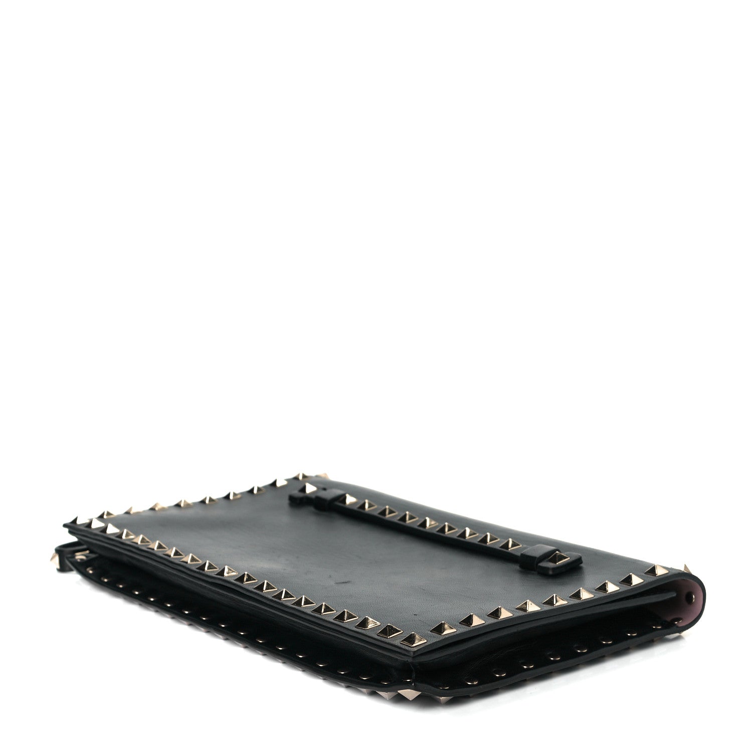 Valentino Garavani Nappa Rockstud Wristlet Clutch Black 7 of 8
