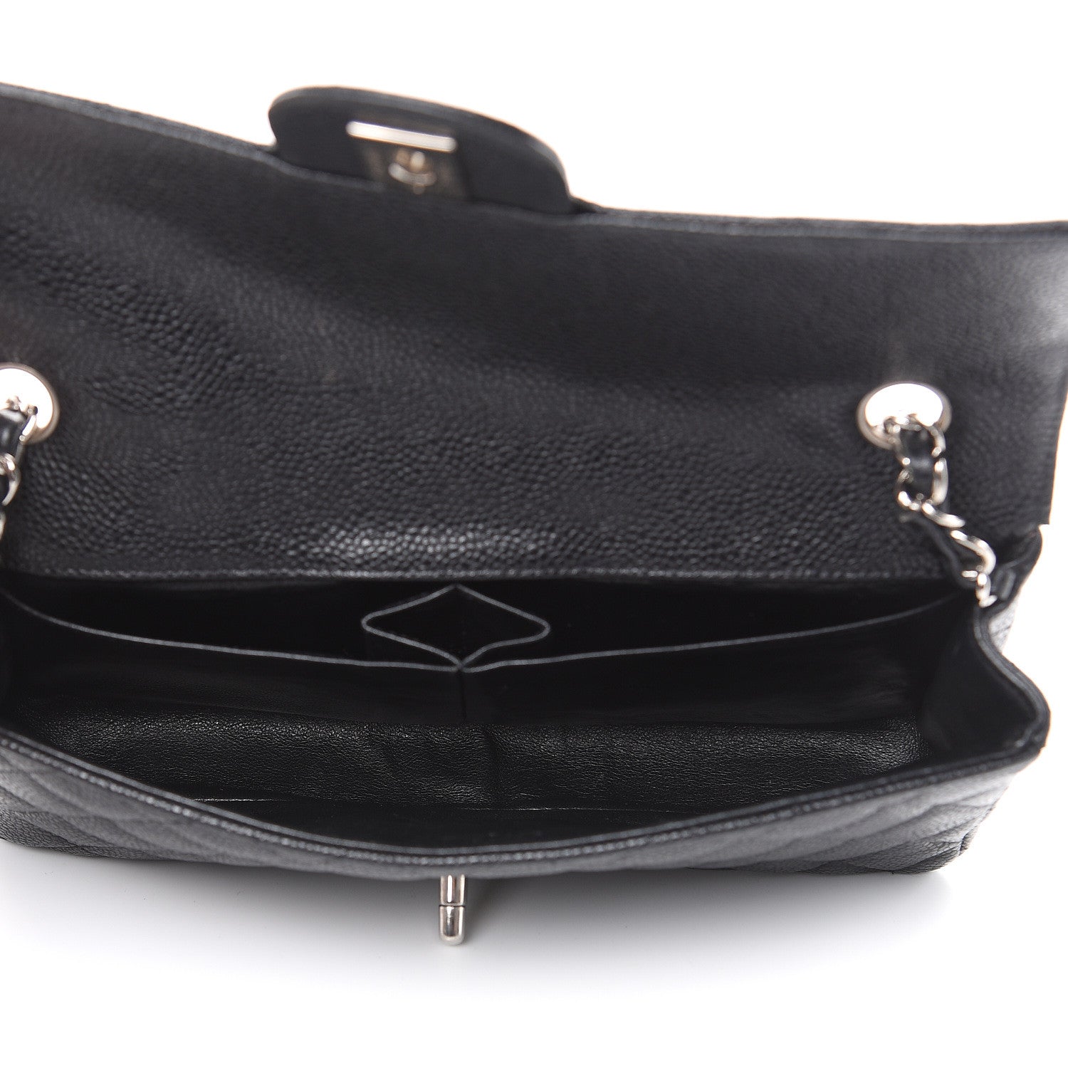 Chanel Caviar Quilted East West Flap Black 5 of 16
