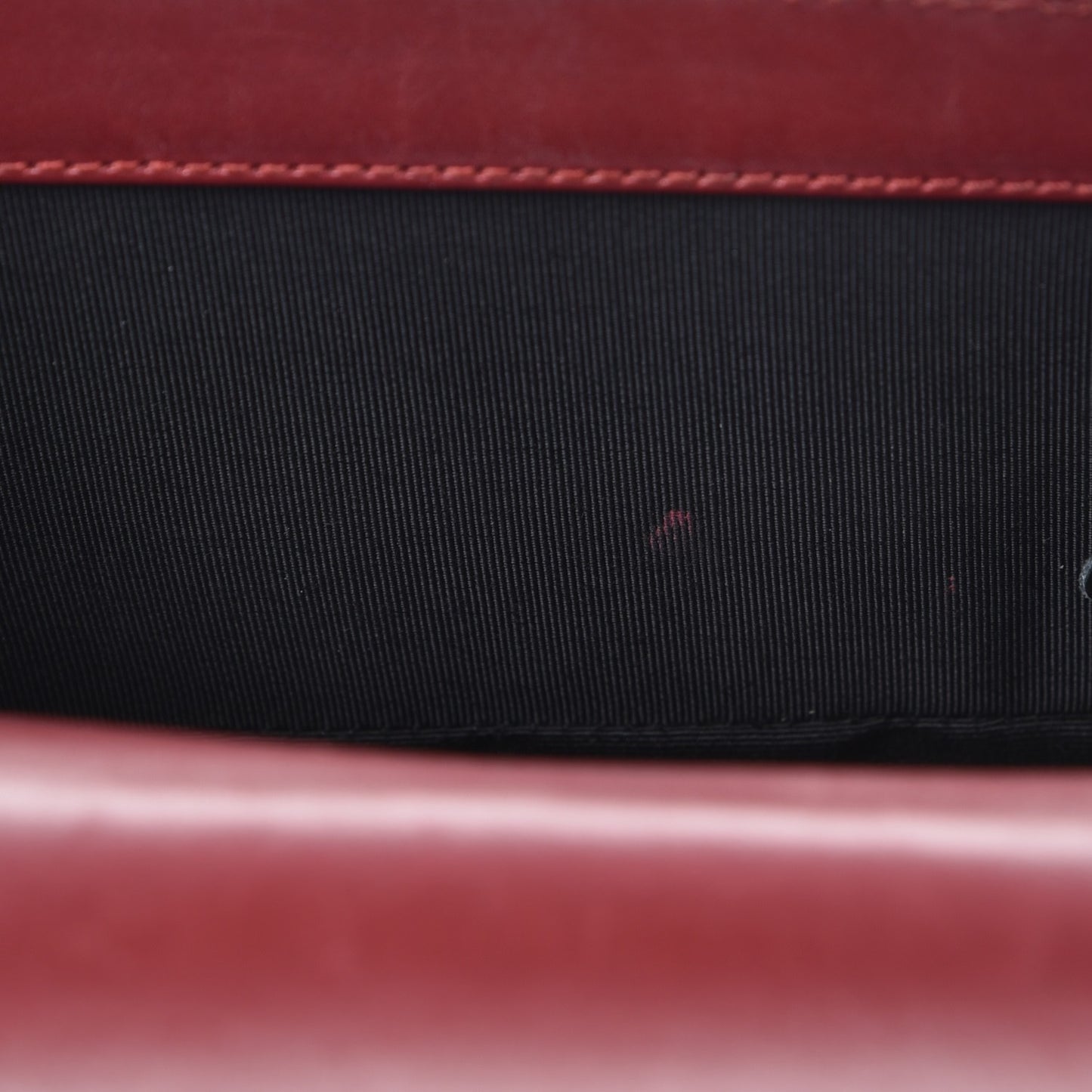 Glazed Calfskin Small Boy Flap Red