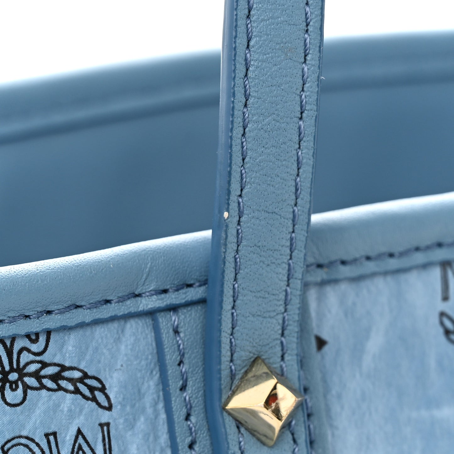 Visetos Medium Anya Zip Top Shopper Tote Blue