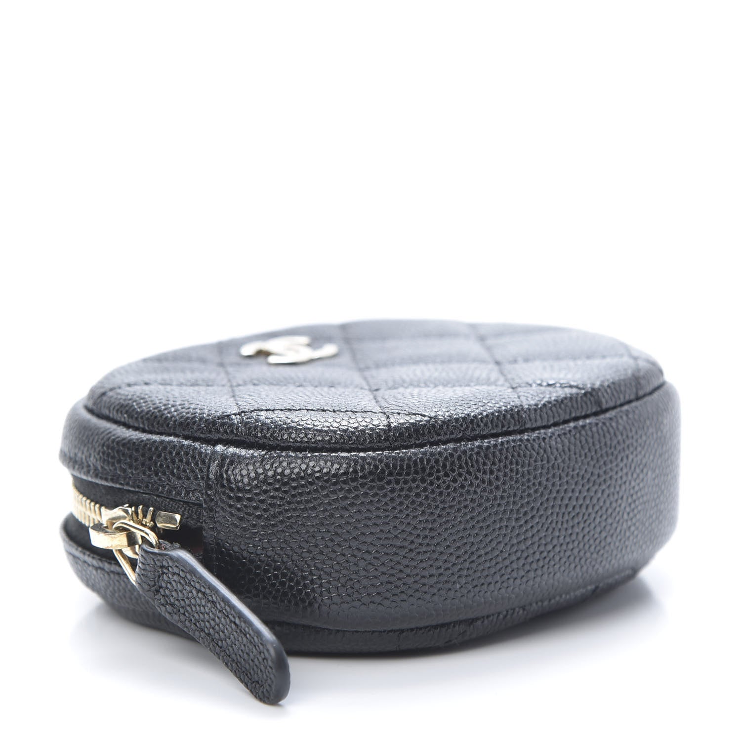 Chanel Caviar Quilted Zip Around Classic Coin Purse Black 4 of 8