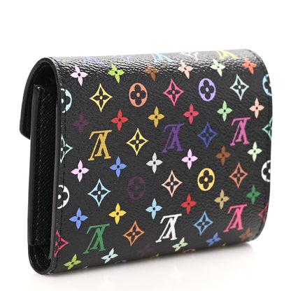 Louis Vuitton LV x TM Monogram Multicolor Victorine Wallet Black 3 of 8