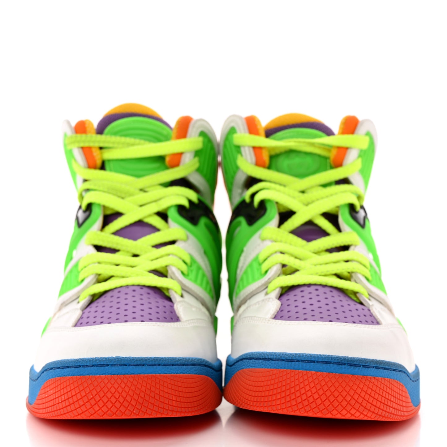 Demetra Womens Basket High Top Sneakers 37.5 Great White Shine Purple