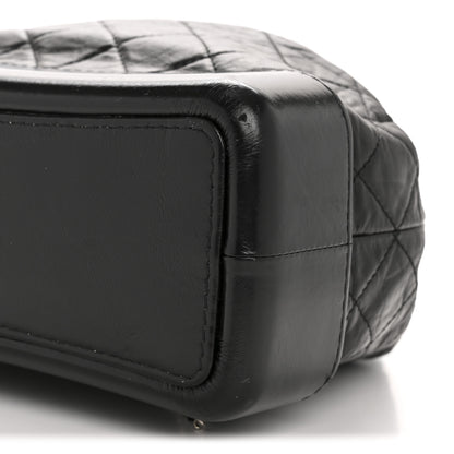 Chanel Aged Calfskin Quilted Gabrielle Backpack Black 10 of 12