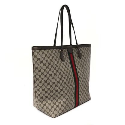 Gucci X BALENCIAGA BB Supreme Monogram Web Large Ophidia Shopping Tote Beige New Acero 3 of 10