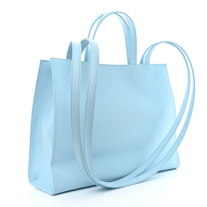 Telfar Vegan Leather Medium Shopping Bag Pool Blue 3 of 11