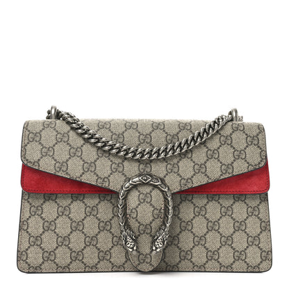 Gucci GG Supreme Monogram Small Dionysus Shoulder Bag Red 1 of 10