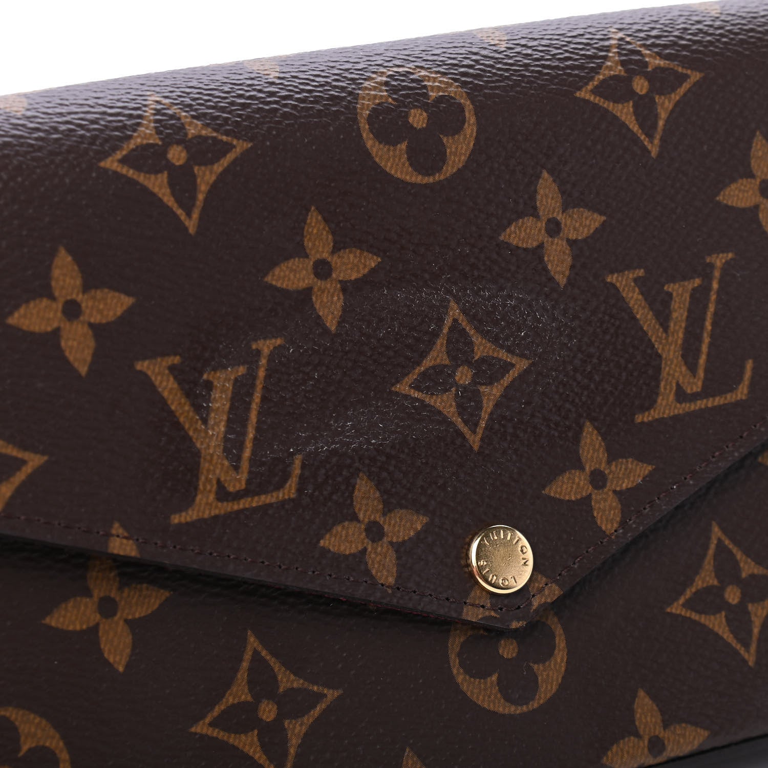 Louis Vuitton Monogram Pochette Felicie Chain Wallet Fuchsia 7 of 7