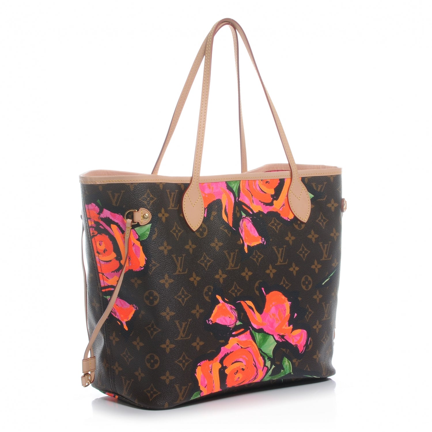 Louis Vuitton Monogram Roses Neverfull MM 3 of 7