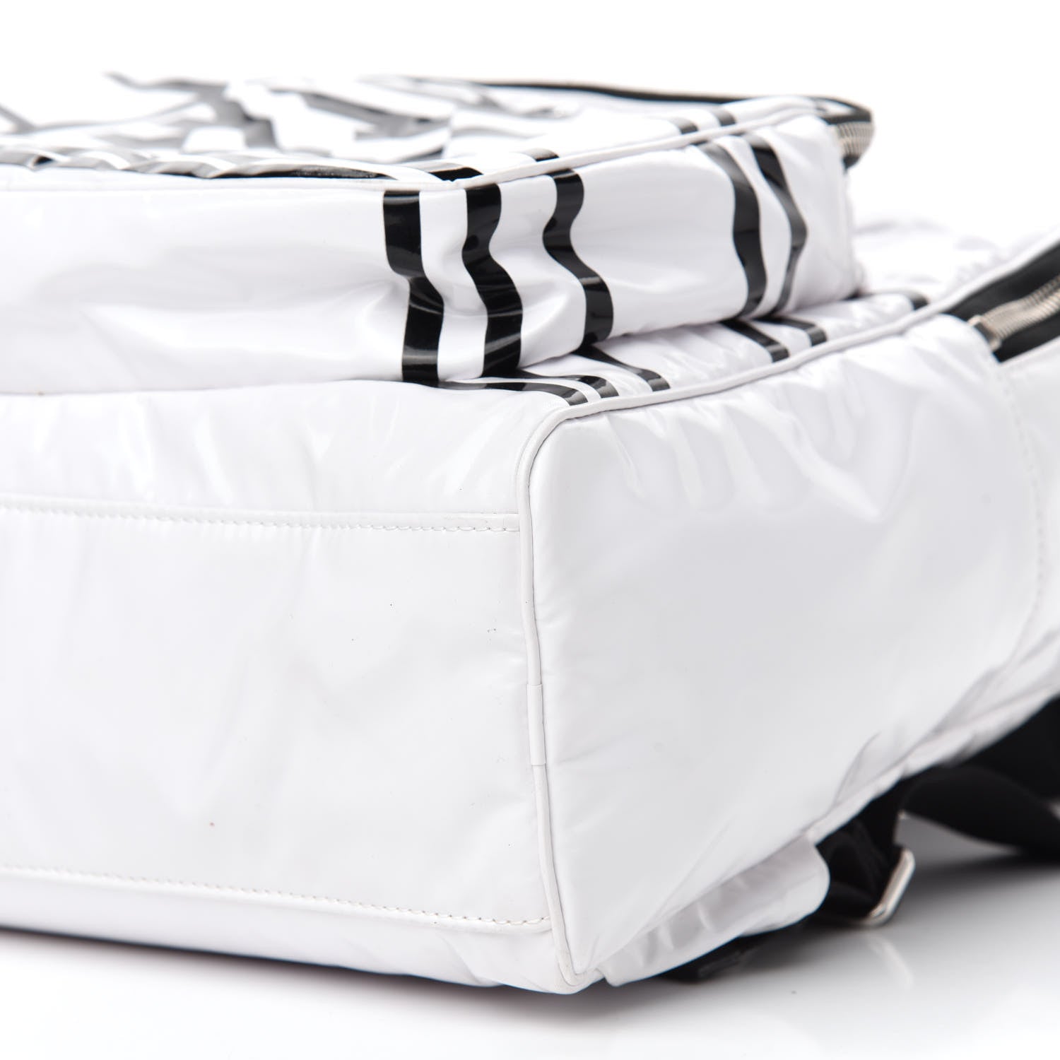 Chanel Vinyl La Pausa Bay Backpack White 7 of 9