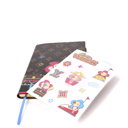 Louis Vuitton Monogram 2020 Christmas Animation Roller Coaster Notebook MM Pivoine 7 of 7
