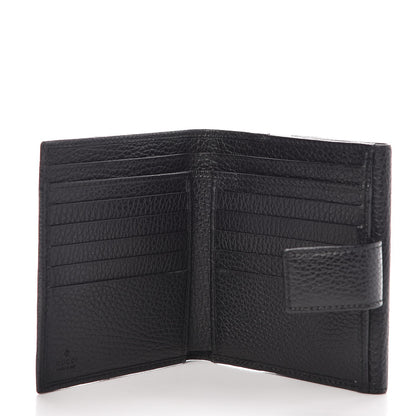 Gucci Dollar Calfskin Double G French Flap Wallet Black 5 of 8