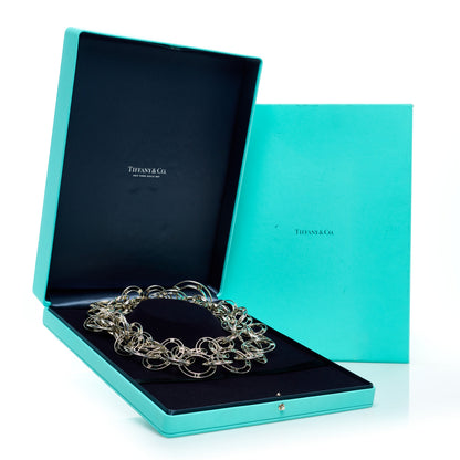 Tiffany Sterling Silver Atlas Graduating Link Necklace 7 of 7
