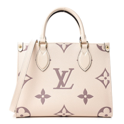 Louis Vuitton Empreinte Monogram Giant Onthego PM Creme Bois De Rose 1 of 10