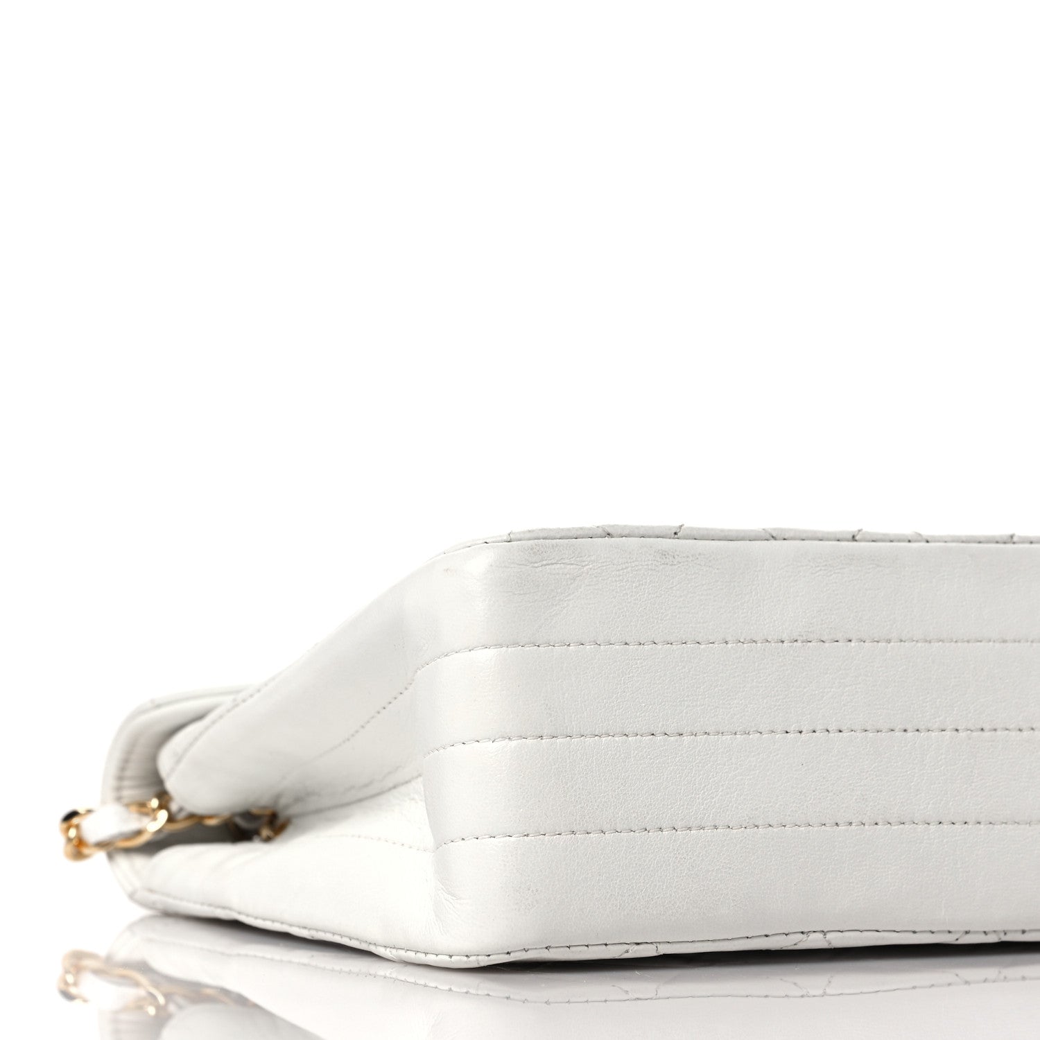 Chanel Lambskin Quilted Small Single Flap White 7 of 8