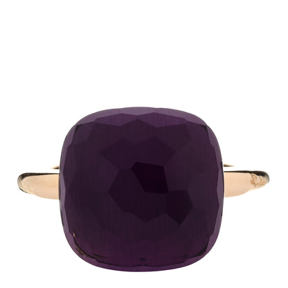 Pomellato 18K Rose Gold Amethyst Nudo Assoluto Ring 55 7.25 1 of 5