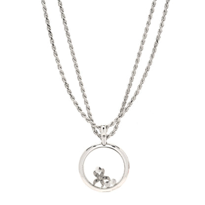 Chopard 18K White Gold Diamond Black Diamond Happy Diamonds Starfish Pendant Necklace 4 of 7