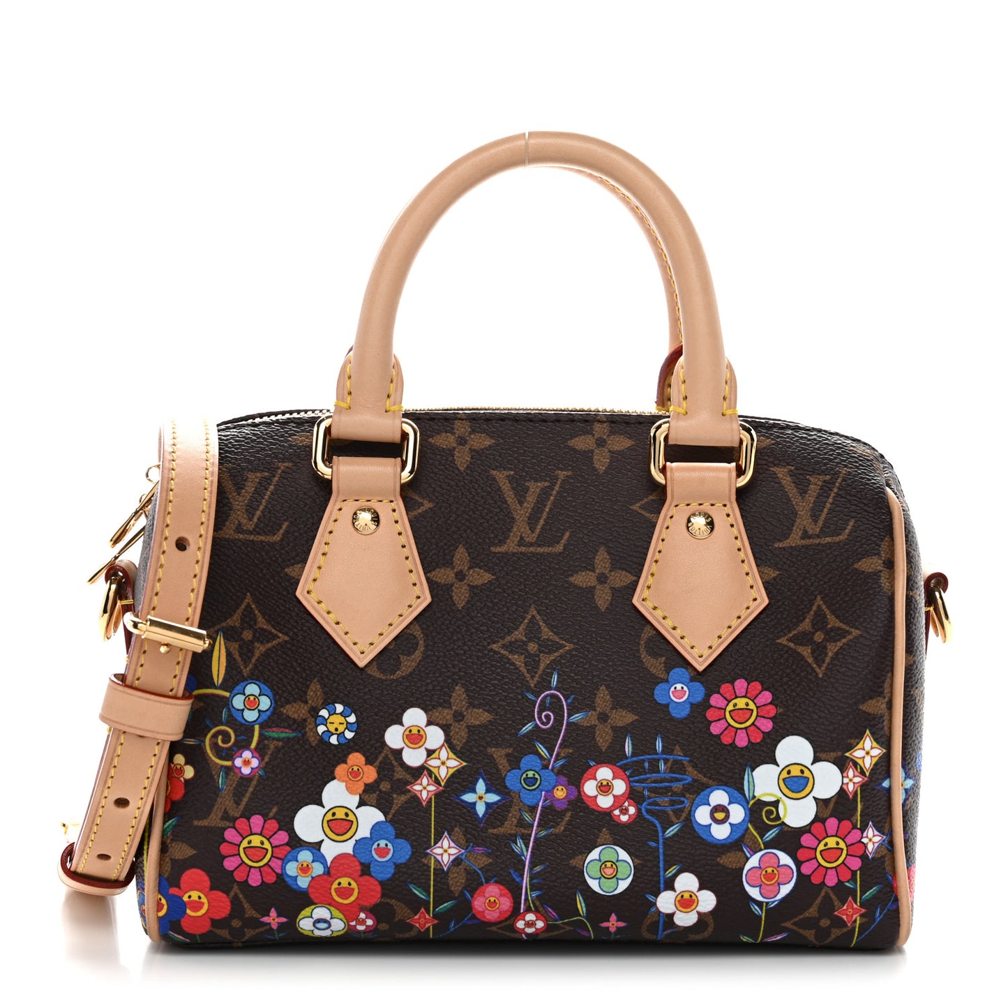 LV X TM Monogram Flowers Speedy Bandouliere 20