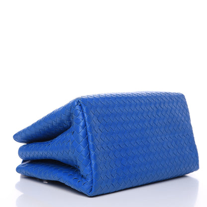 Bottega Veneta Light Calf Intrecciato Small Roma Signal Blue 4 of 11
