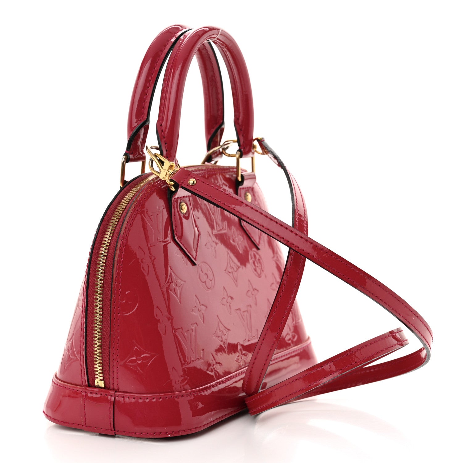 Louis Vuitton Vernis Alma BB Rose Indien 3 of 14