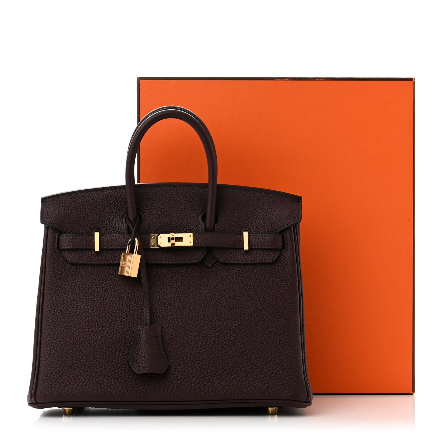 Hermes Togo Birkin 25 Rouge Sellier 11 of 11