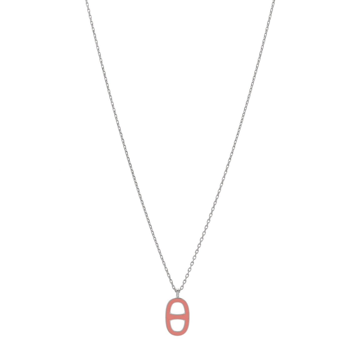 Laquered Iliade Pendant Necklace Pink