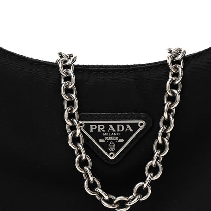 Prada Nylon Re-Edition 2005 Shoulder Bag Black 9 of 12