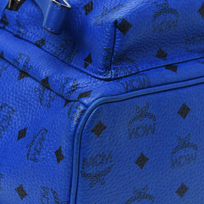 MCM Visetos Medium Sprinkle Stud Stark Backpack Blue 10 of 20