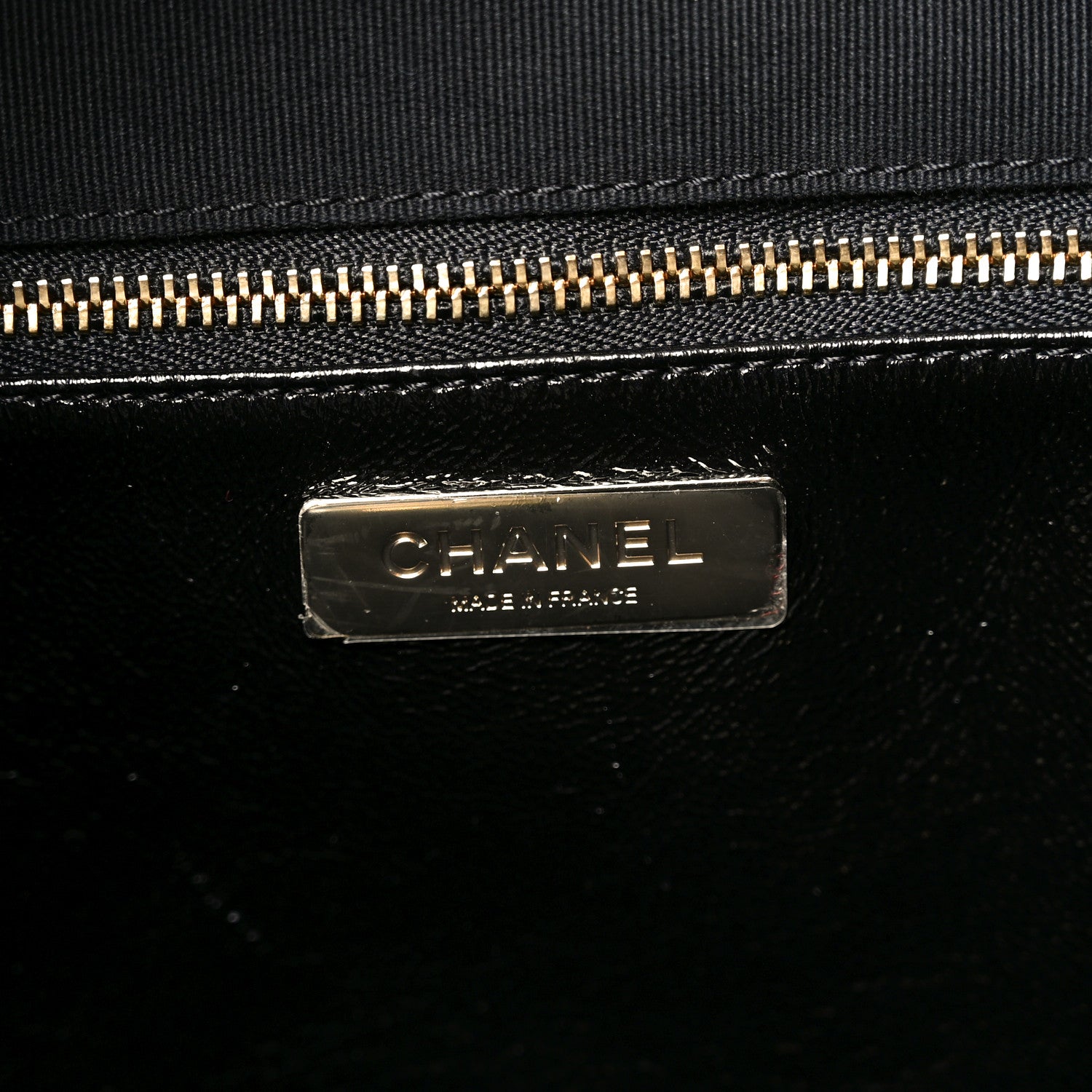 Chanel Shiny Crumpled Calfskin Quilted Large 31 Shopping Bag Black 6 of 10