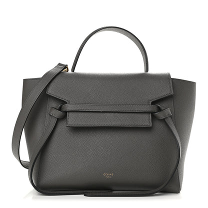 Celine Grained Calfskin Nano Belt Bag Grey 1 of 11