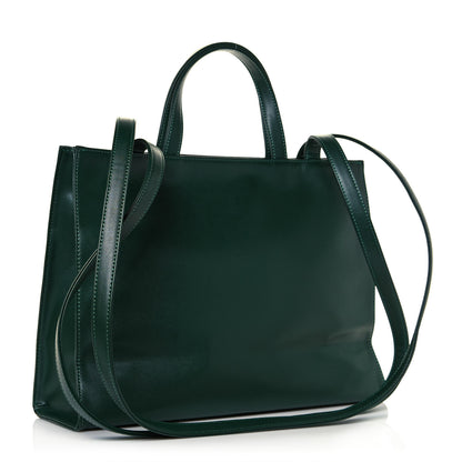 Telfar Vegan Leather Medium Shopping Bag Dark Olive 2 of 13