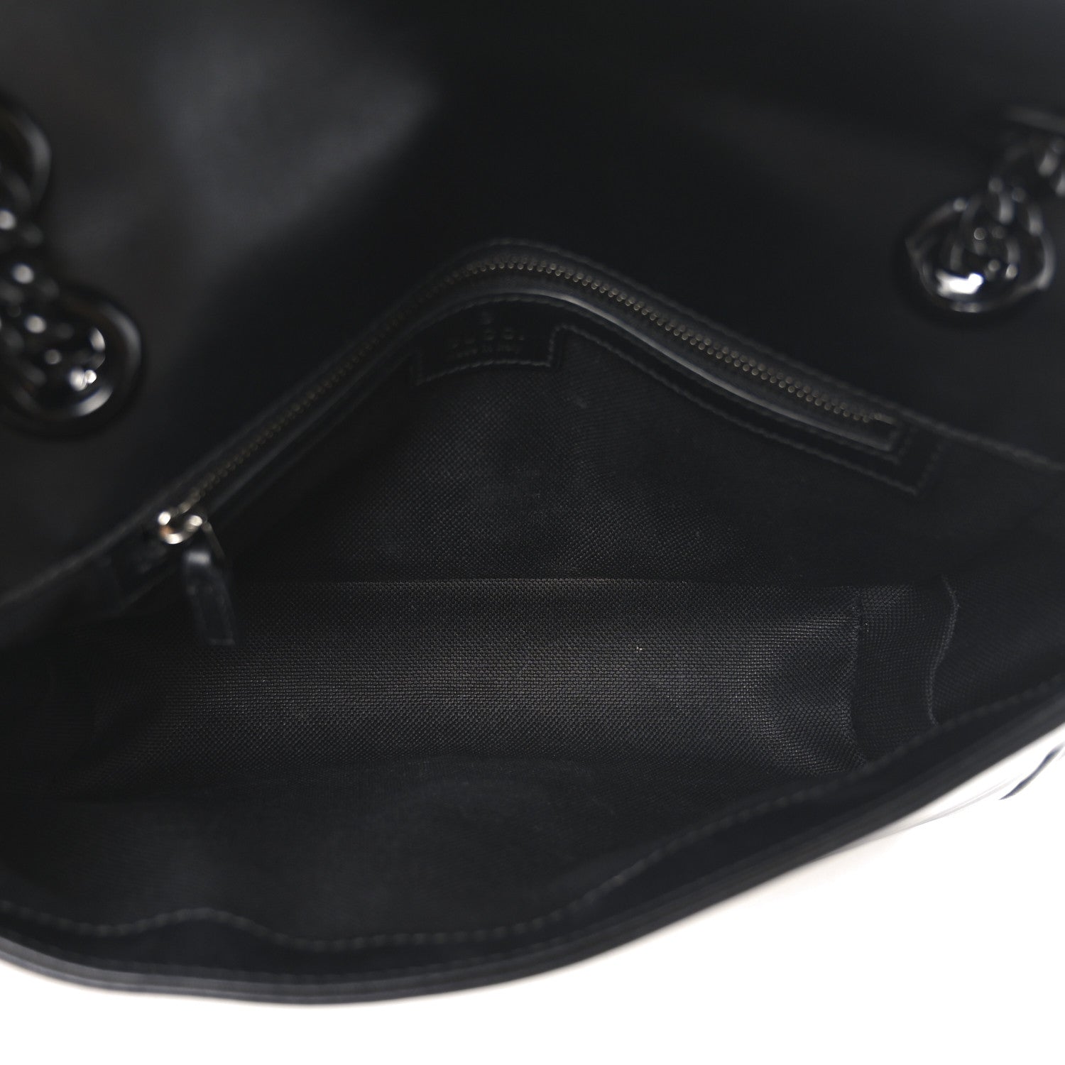 Gucci Calfskin Matelasse Monochrome Small GG Marmont Shoulder Bag Black 5 of 9