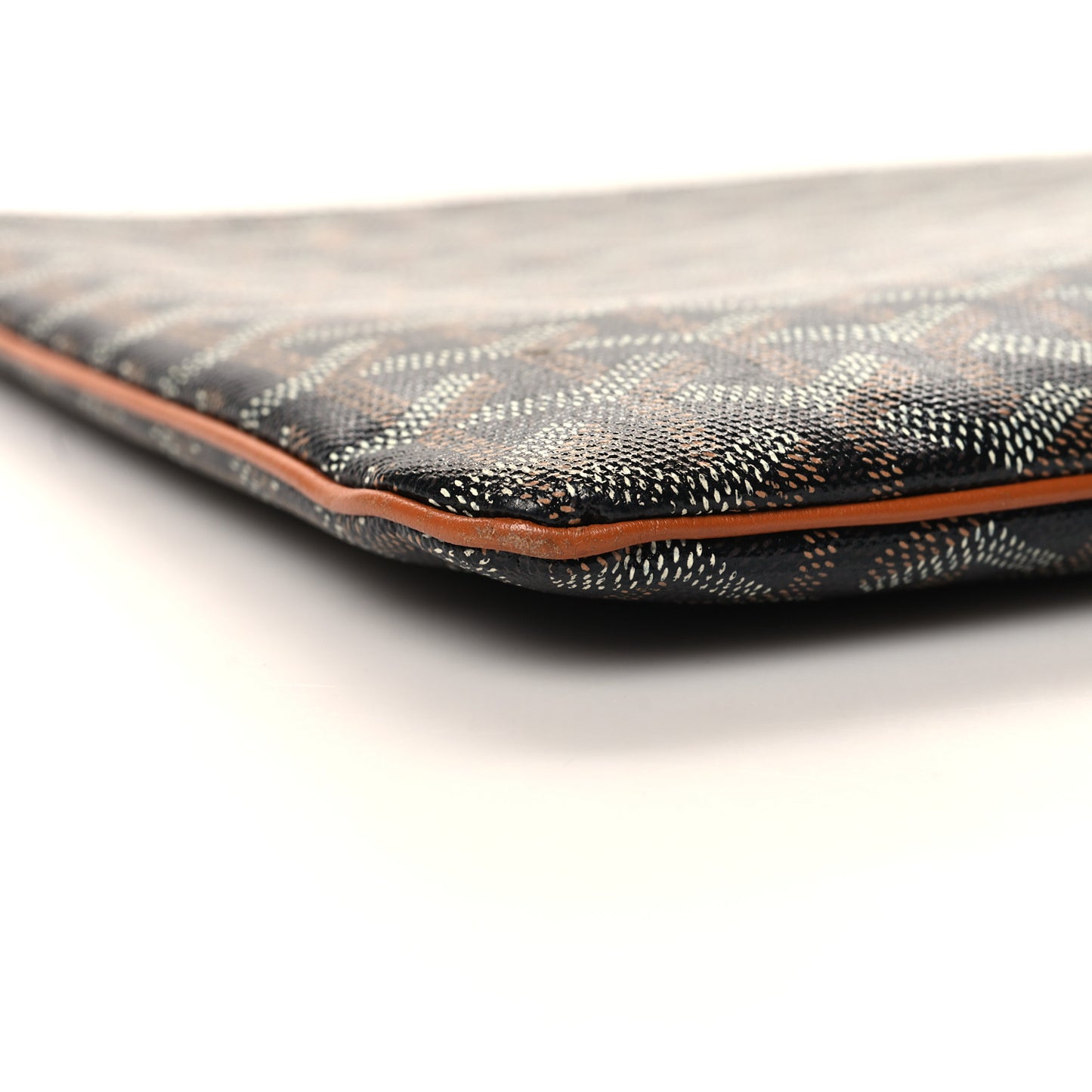 Goyardine Senat MM Pocket Black Tan