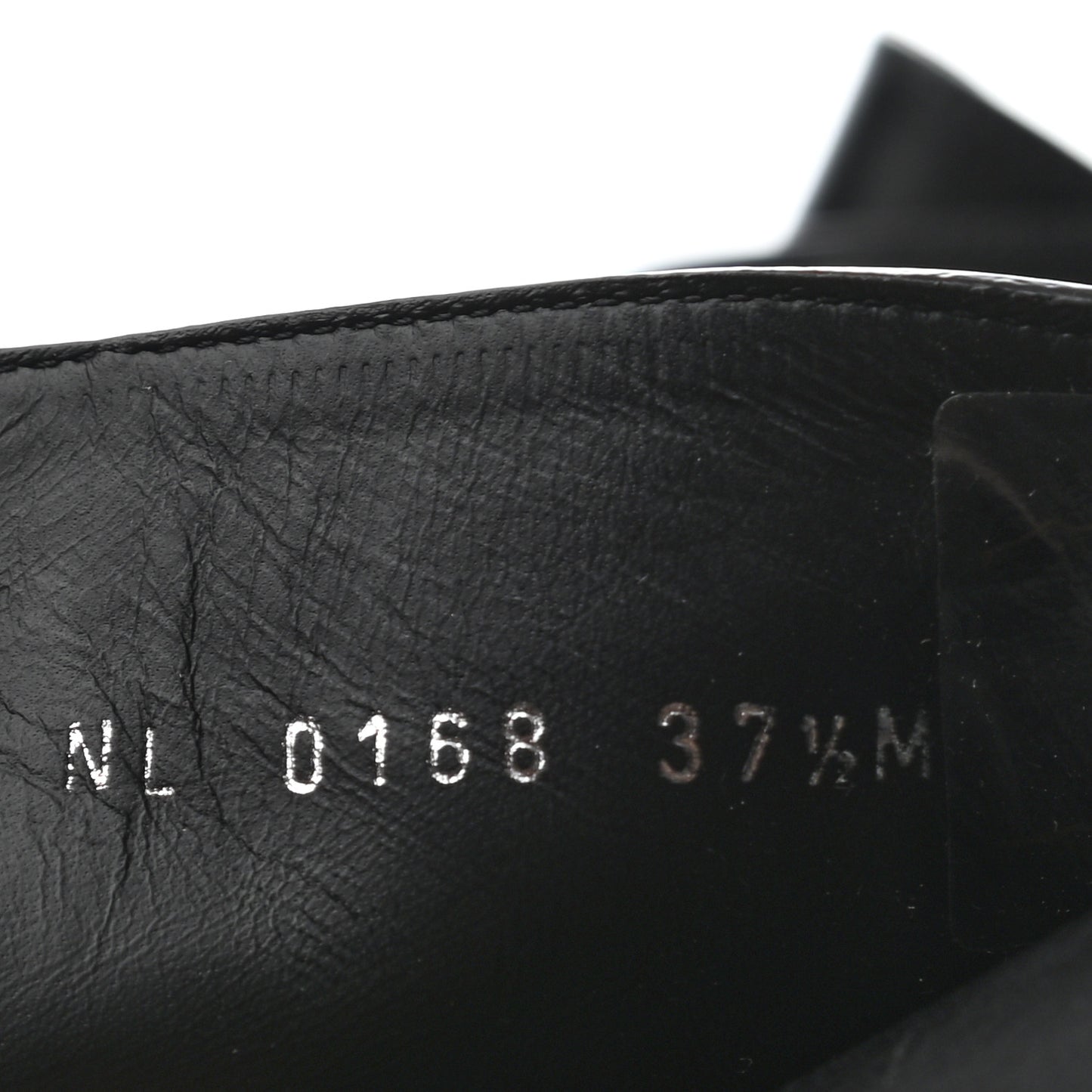 Calfskin LV Black Heart Flat Ranger Boots 37.5 Black