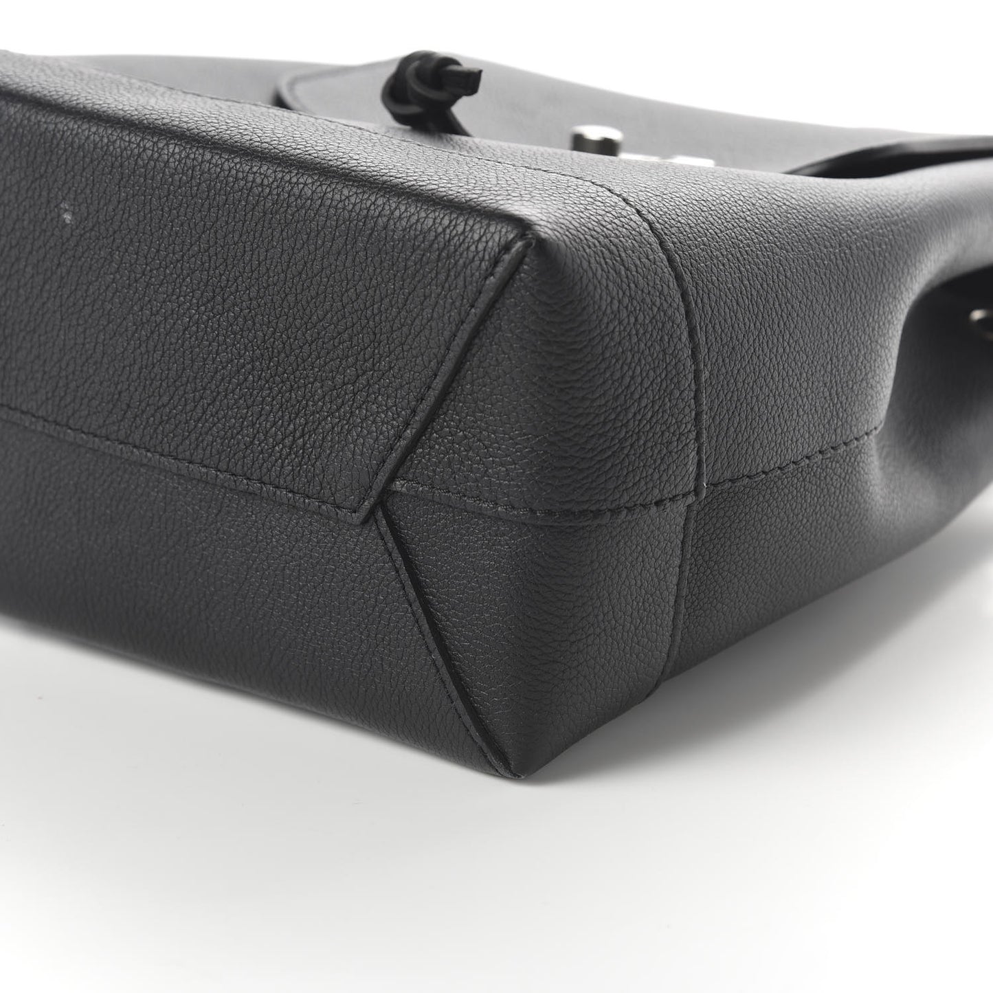 Calfskin Lockme Backpack Black