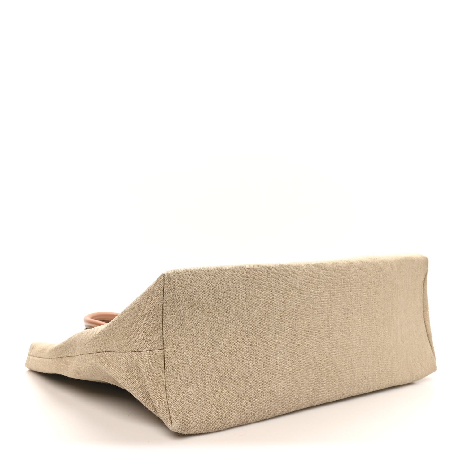 Celine Canvas Calfskin Paris Horizontal Cabas Tan 4 of 10