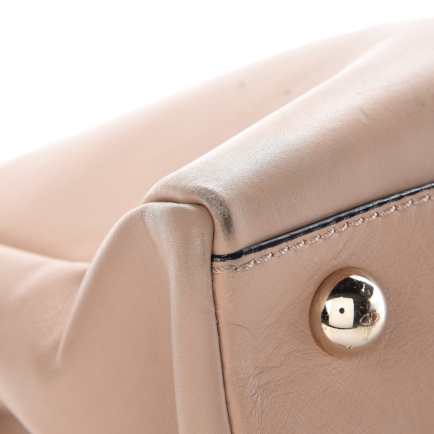 Valentino Garavani Vitello Large Rockstud Flap Satchel Poudre 12 of 12