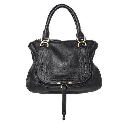 Chloe Calfskin Medium Marcie Satchel Black 1 of 21