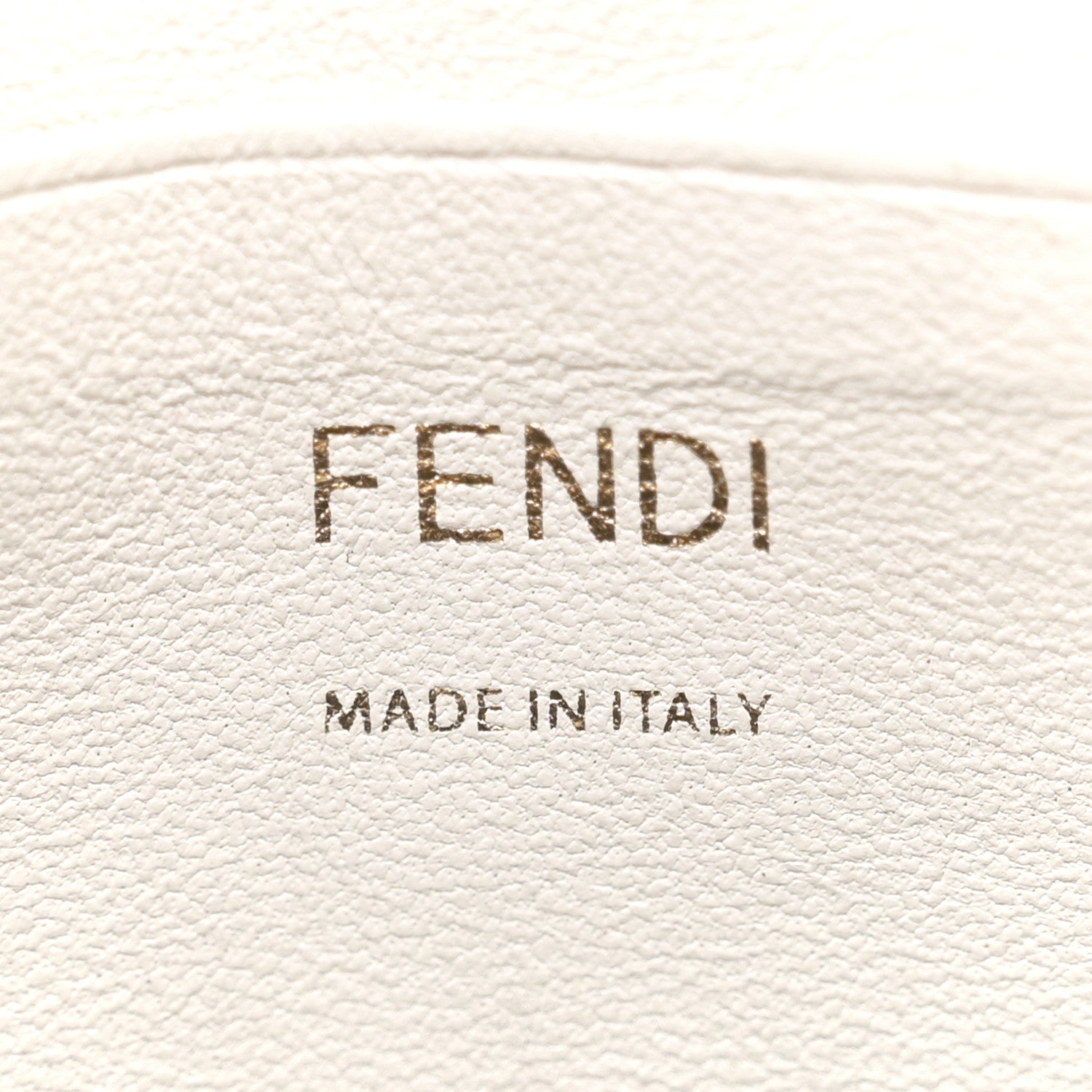 Fendi Nappa FF 1974 Embossed Mini Baguette White 6 of 12