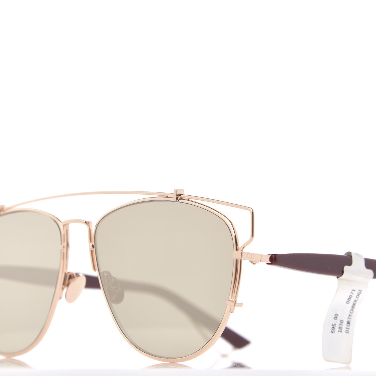 Christian Dior Technologic Sunglasses Gold Copper 8 of 9