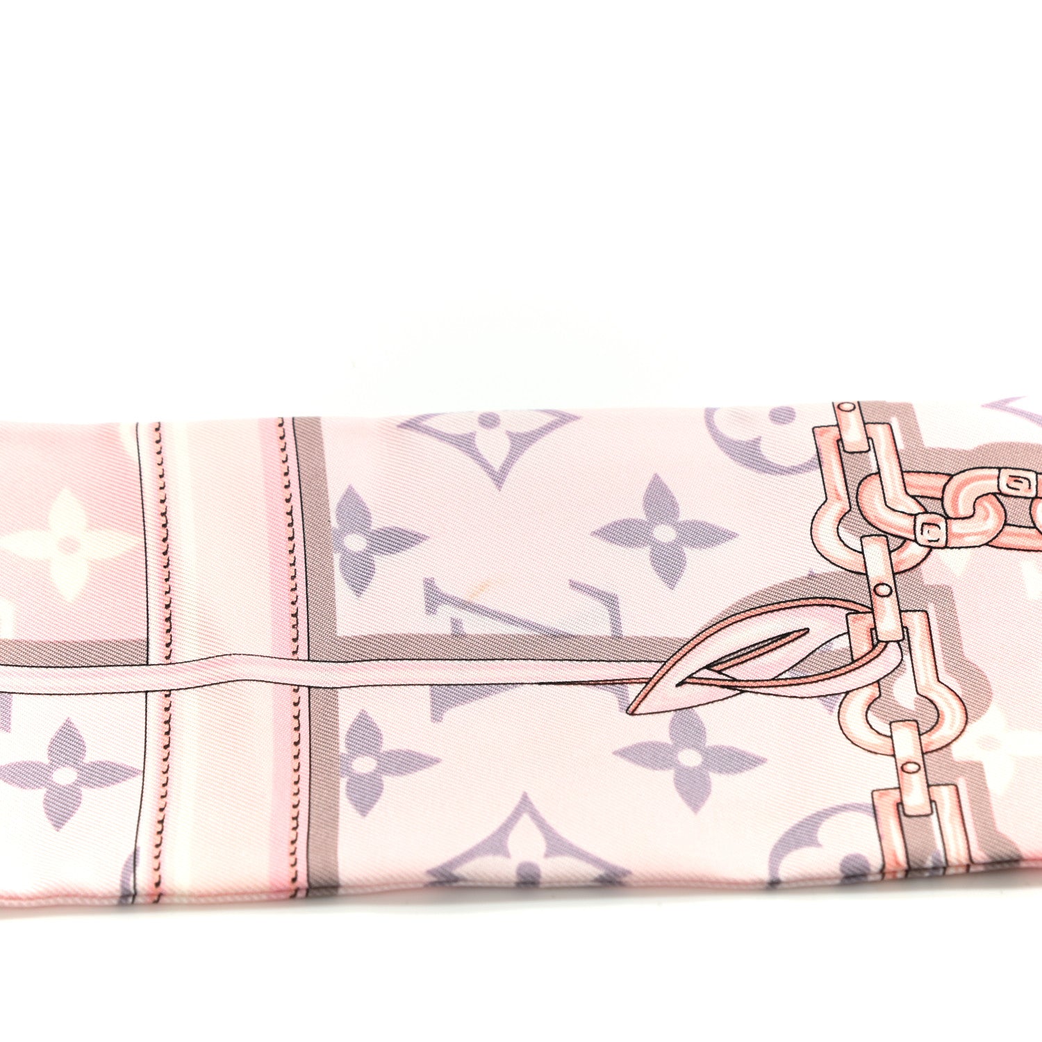 Louis Vuitton Silk Monogram Confidential Bandeau Light Pink 4 of 4