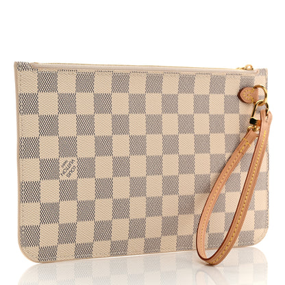 Louis Vuitton Damier Azur Neverfull MM GM Pochette 3 of 6