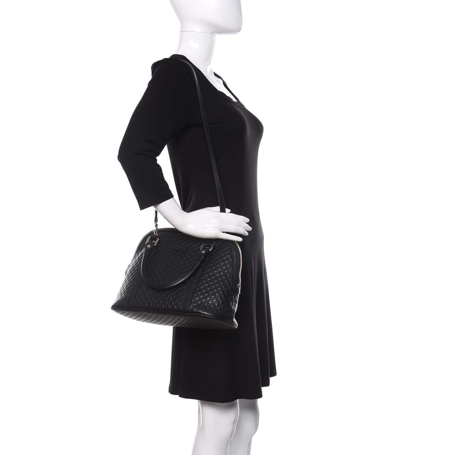 Gucci Microguccissima Medium Dome Bag Black 2 of 15