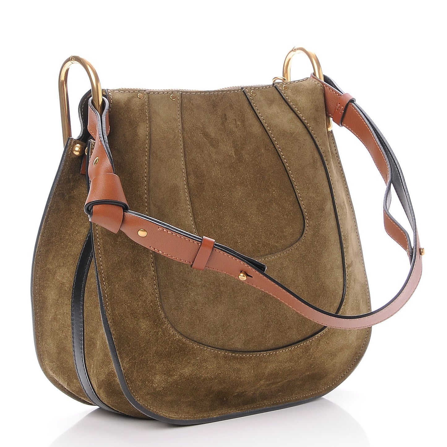 Suede Small Hayley Hobo Eucalyptus