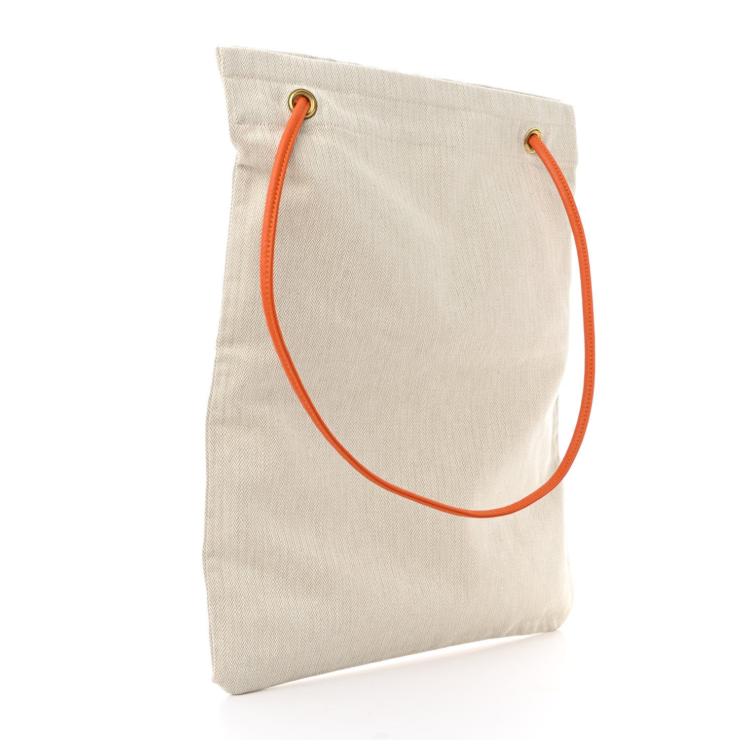 Hermes Canvas Swift Aline Grooming Bag Orange 3 of 9
