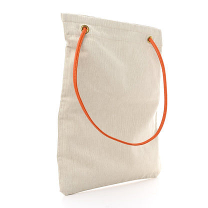 Hermes Canvas Swift Aline Grooming Bag Orange 3 of 9