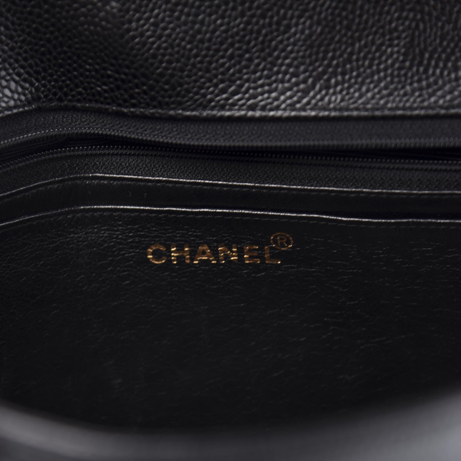 Chanel Caviar Vertical Quilted Jumbo Single Flap Black 6 of 14